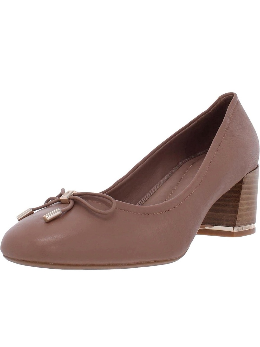 Kenneth Cole women’s Brown Low Block Heel Bow Pump size 9